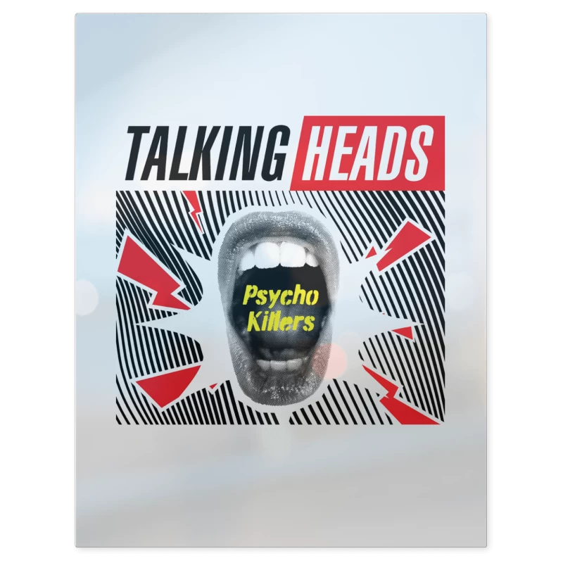 Psycho Talking Heads – Print Metálico