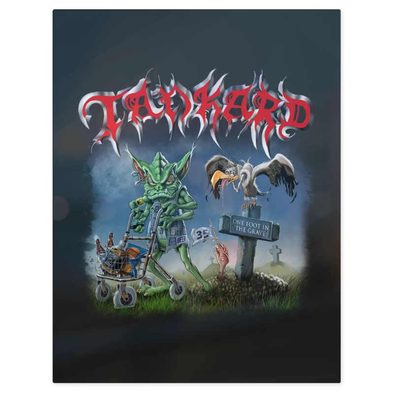 Tankard One Foot in the Grave – Print Metálico