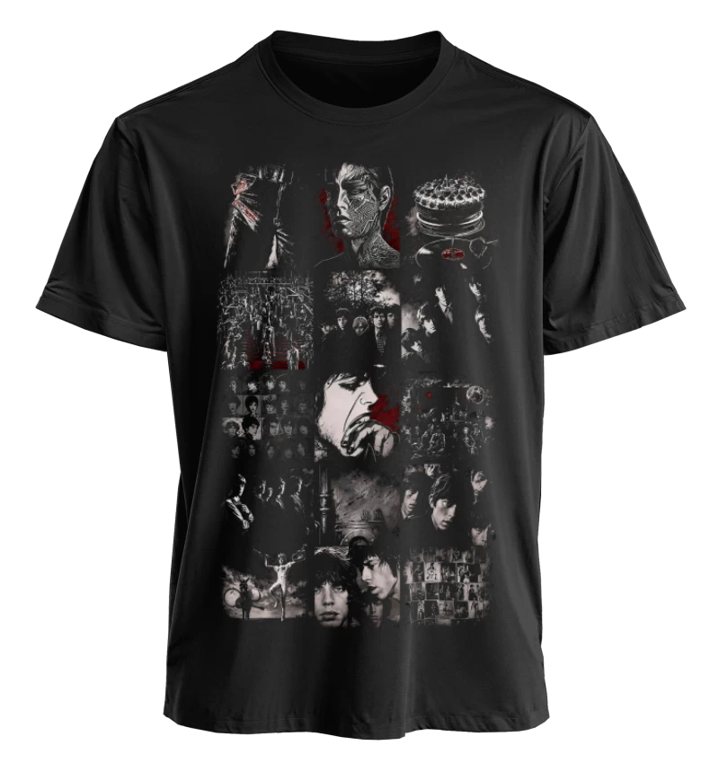 Polera Rock Rolling Stones Discografía Álbumes | Frente
