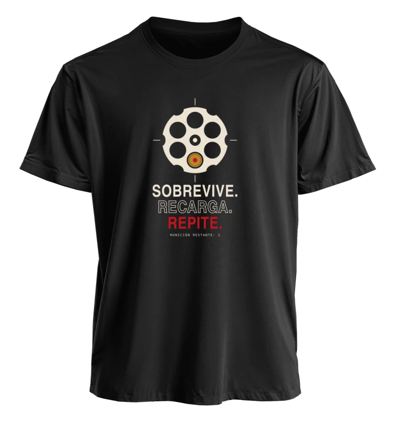 Polera Sobrevive-Recarga-Repite