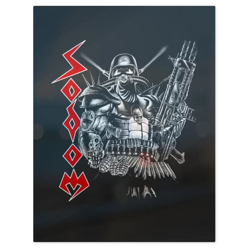 Sodom Warrior – Print Metálico