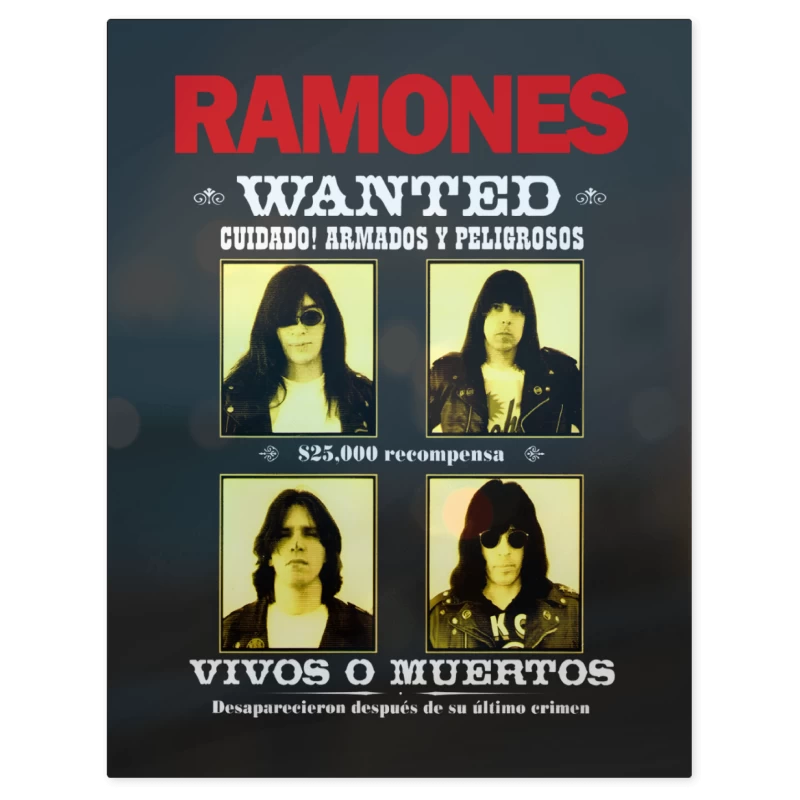 Ramones Wanted – Print Metálico