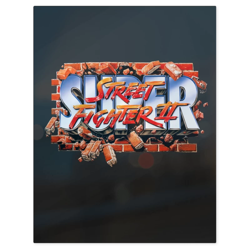 Super Street Fighter II Snes – Print Metálico