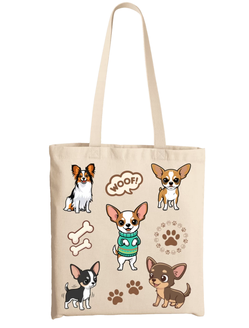 Totebag Perros Chihuahua Mix