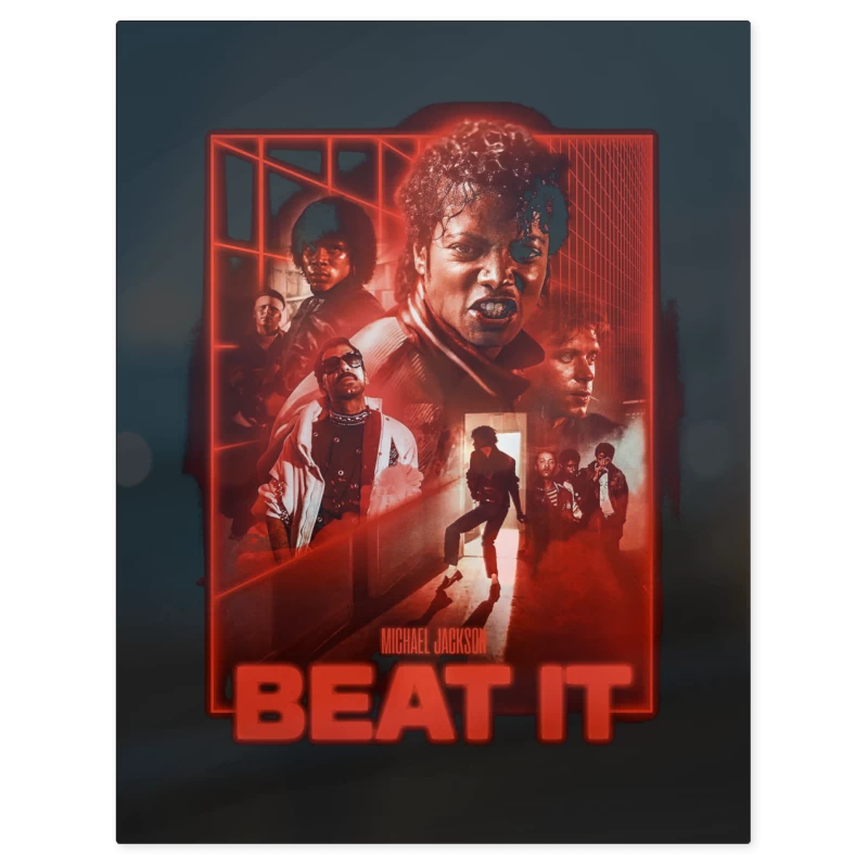 Michael Jackson Beat It – Print Metálico
