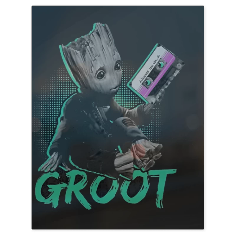 Groot – Print Metálico