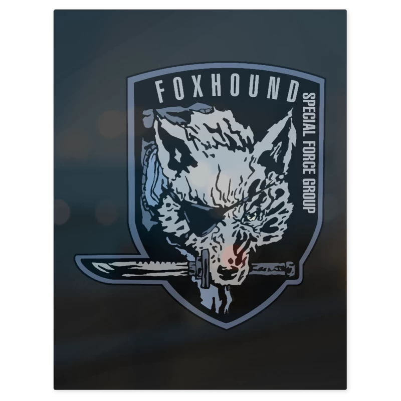 Metal Gear Solid Fox Snake – Print Metálico