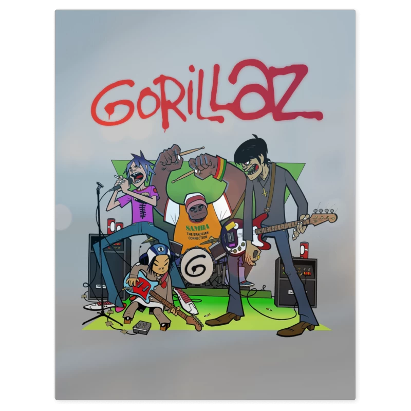 Gorillaz Band – Print Metálico