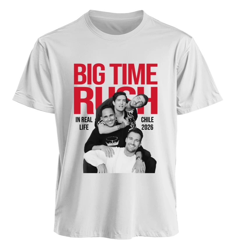 Polera Big Time Rush – In Real Life Blanca