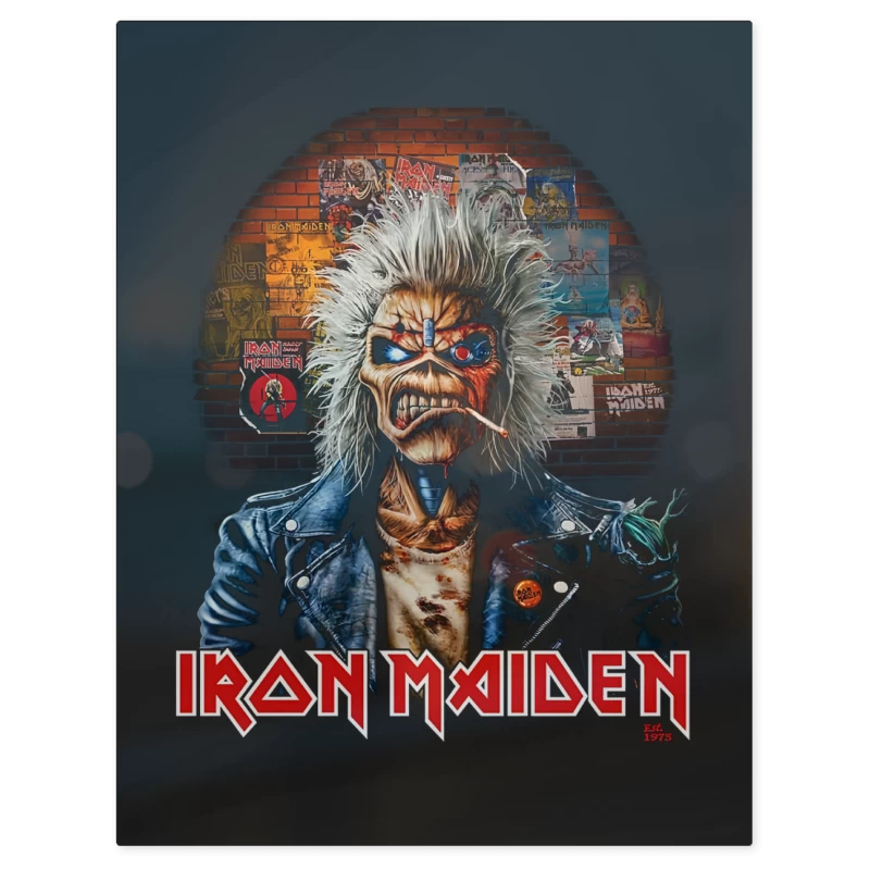 Iron Maiden Eddie Wall – Print Metálico