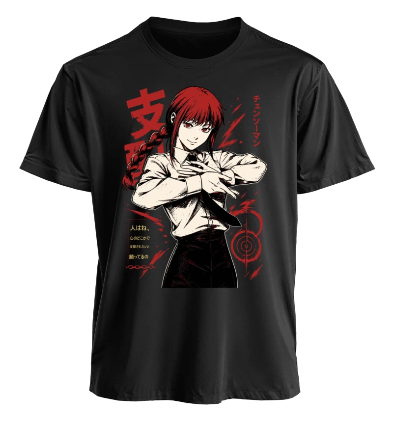 Polera Chainsaw Man Makima Control Devil