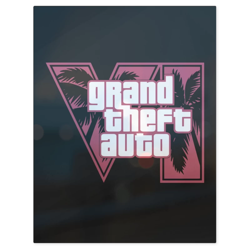 GTA 6 Pink – Print Metálico