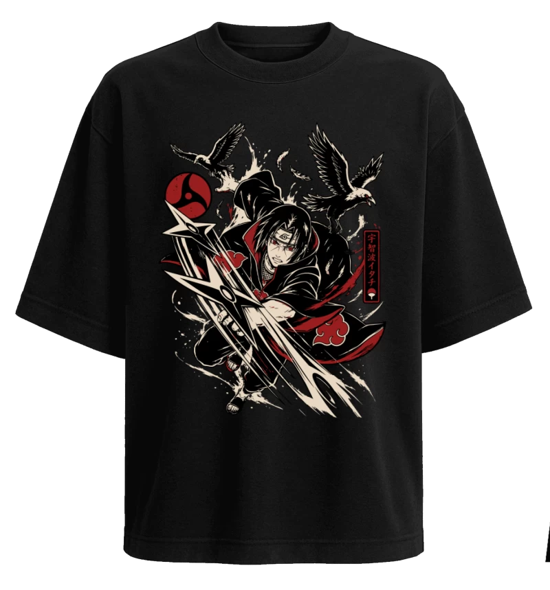 Polera Naruto Itachi Uchiha Akatsuki Cuervos