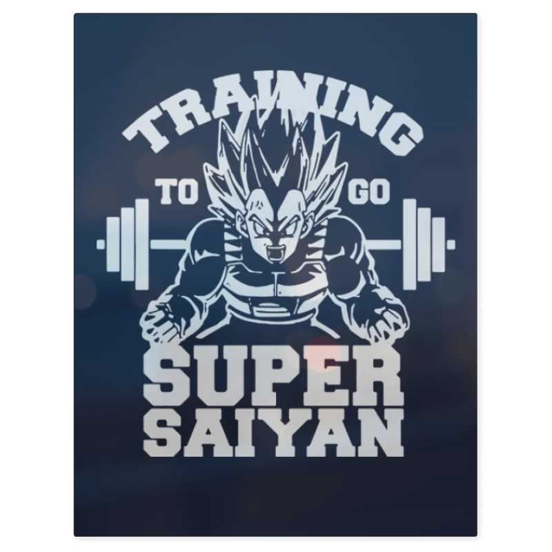 Training to Go Super Saiyan – Print Metálico