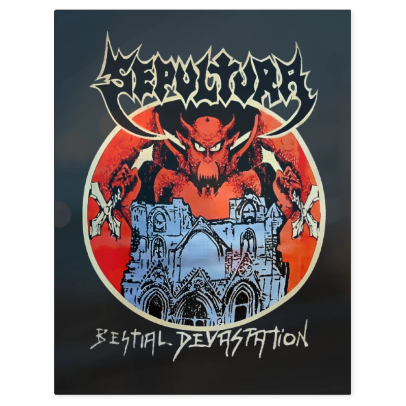 Sepultura Bestial – Print Metálico