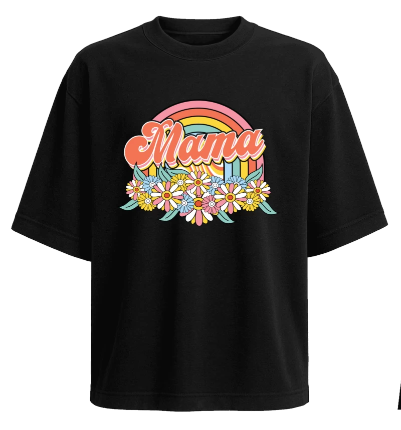 Polera Oversize Mamá Retro