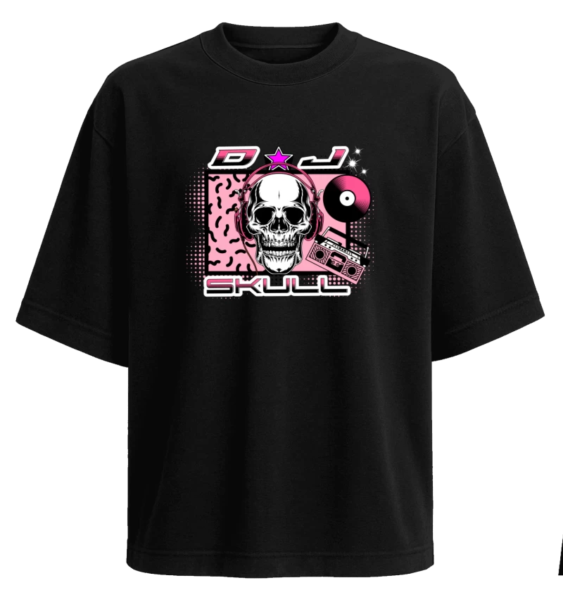 Polera Oversize DJ Skull