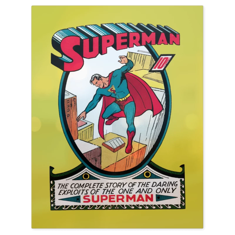 Superman Comic Clásico – Print Metálico
