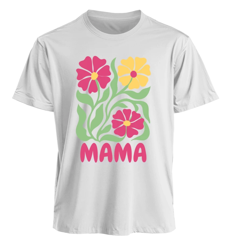 Polera Mama & Mini Flores (Adulto y Talla 2-6)