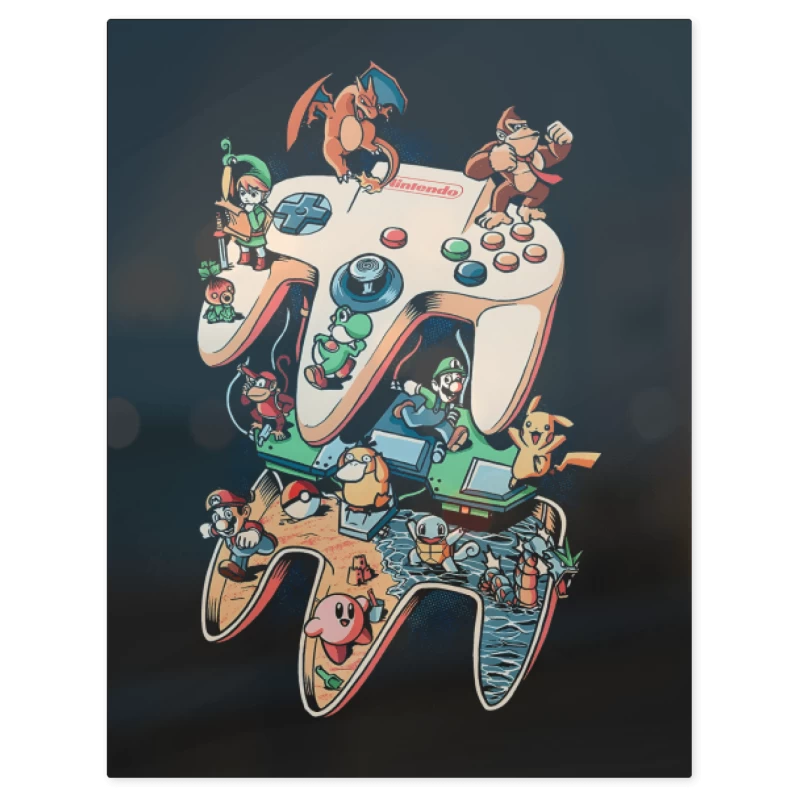 Nintendo 64 – Print Metálico