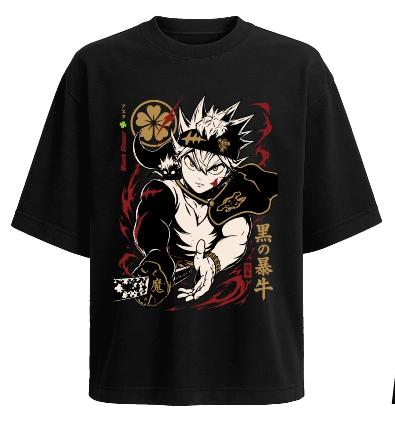 Polera Black Clover Asta Black Dark Man