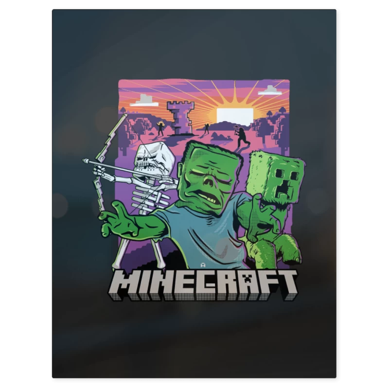 Minecraft Movie – Print Metálico