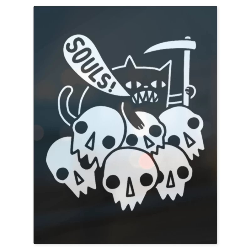 Gatito de la Muerte 02 – Print Metálico