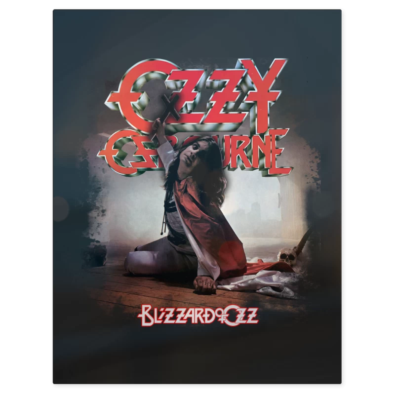 Ozzy Osbourne Blizzard of Ozz – Print Metálico