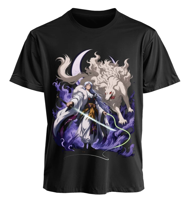 Polera Anime Inuyasha Sesshomaru | Frente + Espalda