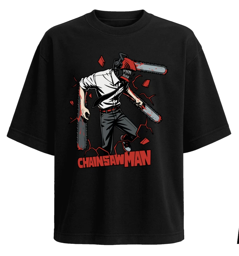 Polera Chainsaw Man Rage Burst
