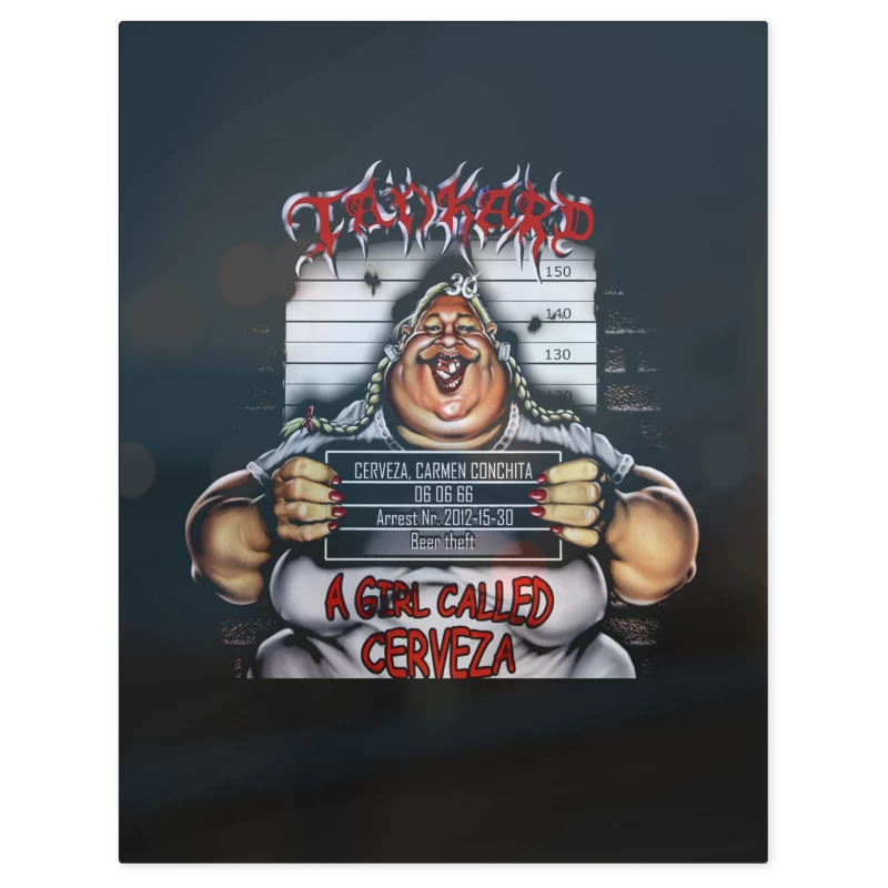 Tankard a Girl Called Cerveza – Print Metálico