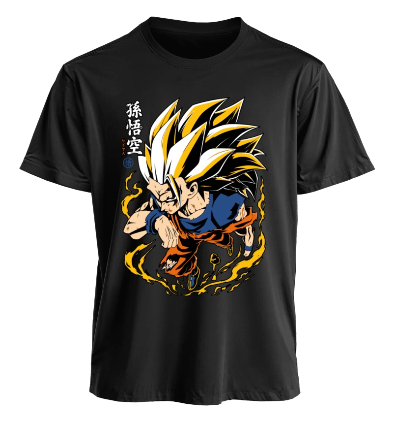 Polera Dragon Ball Z Goku SSJ3 Ascension