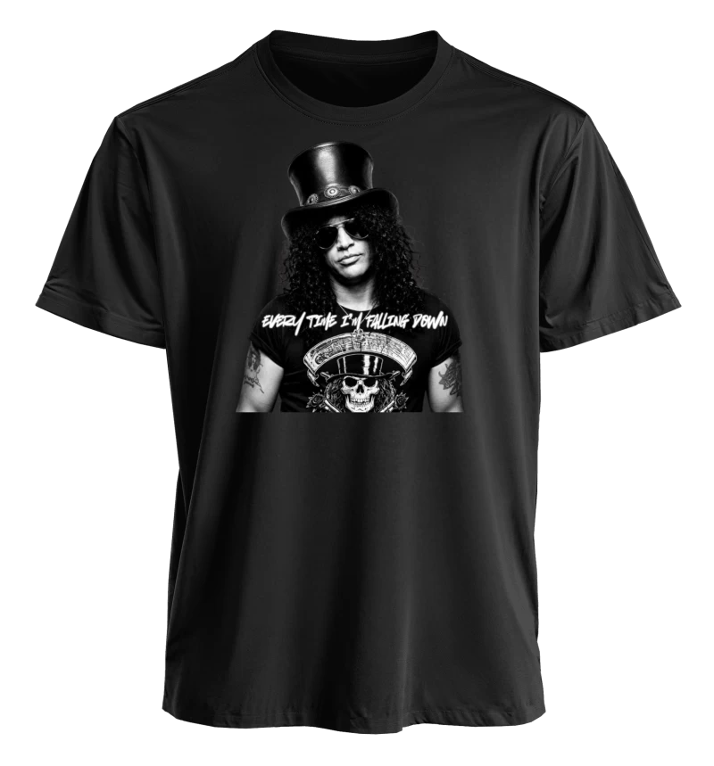Cada Vez Que Caigo – Polera Vintage Inspirada en el Hard Rock Rebelde