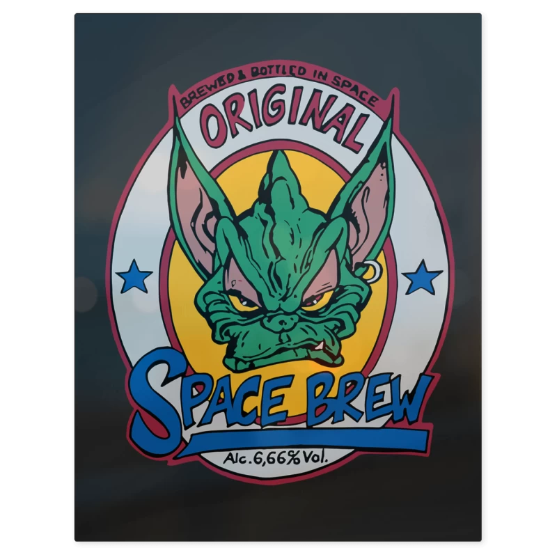 Tankard Space Brew – Print Metálico
