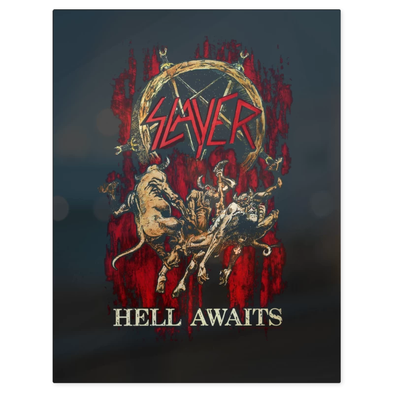 Slayer Hell Awaits – Print Metálico