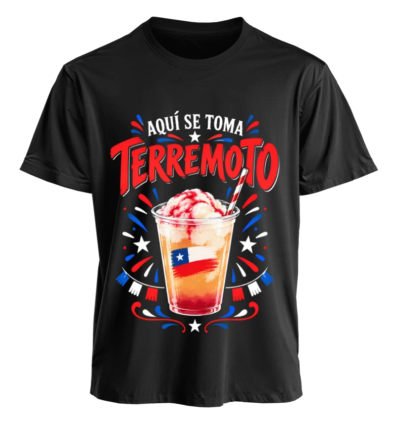 Polera Fiestas Patrias Aquí Se Toma Terremoto | Frente