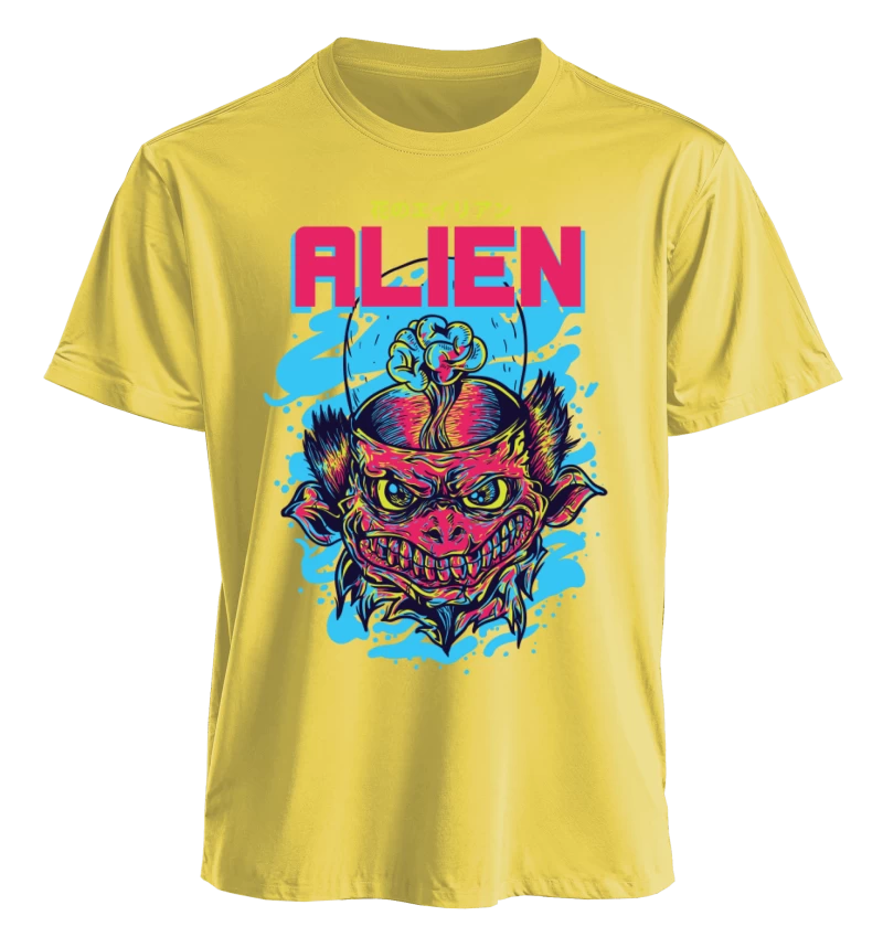 Polera polo cuello redondo Alien