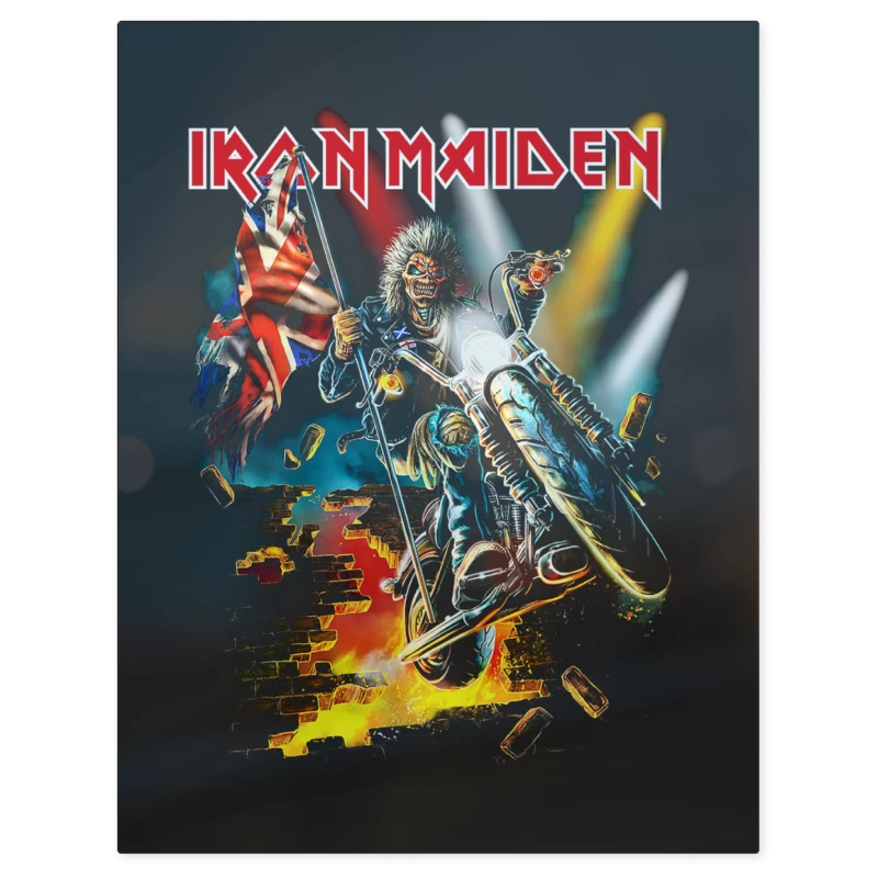 Iron Maiden Eddie England – Print Metálico