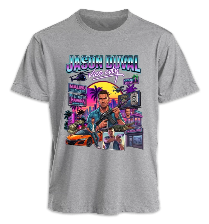GTA VI "Jason Duval Vice City" Polera