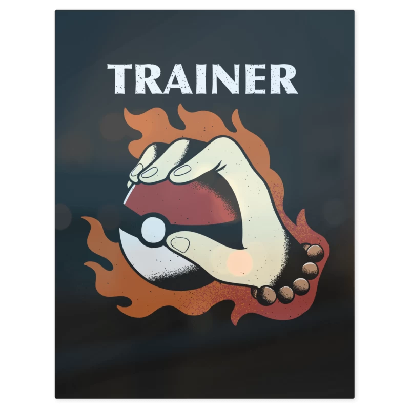 Entrenador Pokemon – Print Metálico