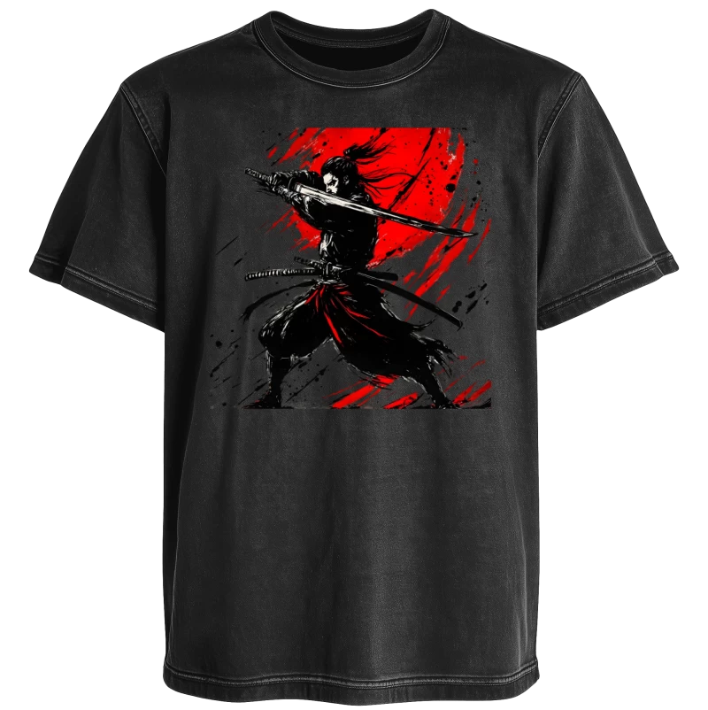 Polera Acid Japanese Ronin Red Ink