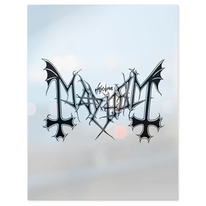 Mayhem Logo N – Print Metálico