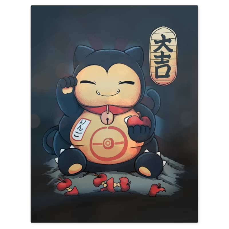 Lucky Snorlax – Print Metálico