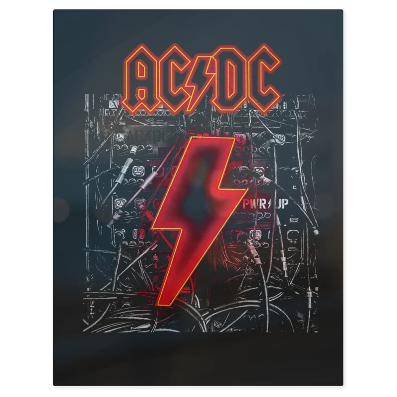 AC DC Power UP – Print Metálico