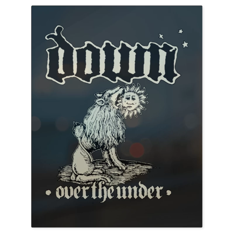 Down Over the Under – Print Metálico