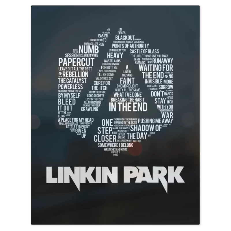 Linkin Park Logo Letras – Print Metálico