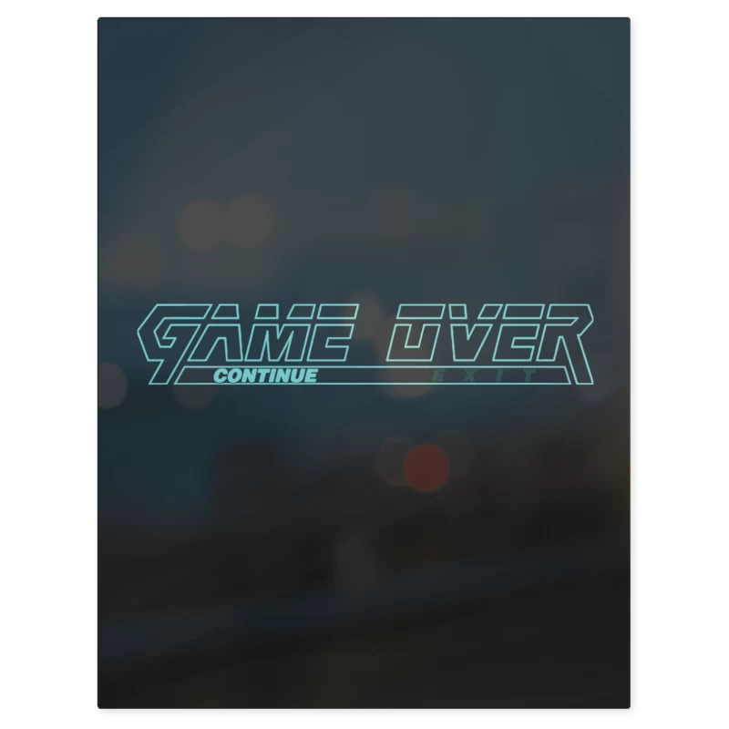 Metal Gear Solid Game Over – Print Metálico