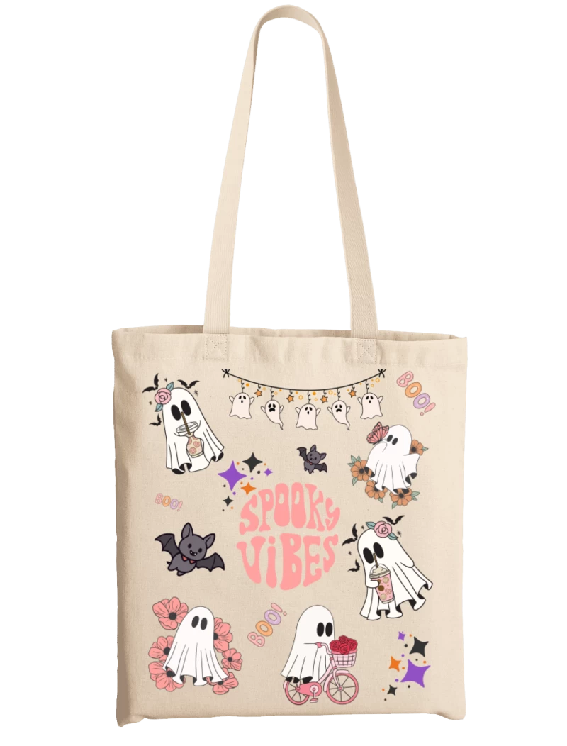 Totebag Spooky Vibes Halloween