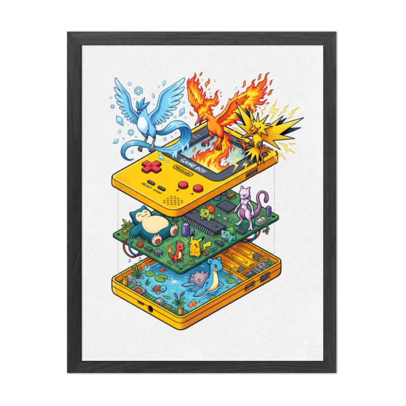 Cuadro Pokémon Game Boy Legends