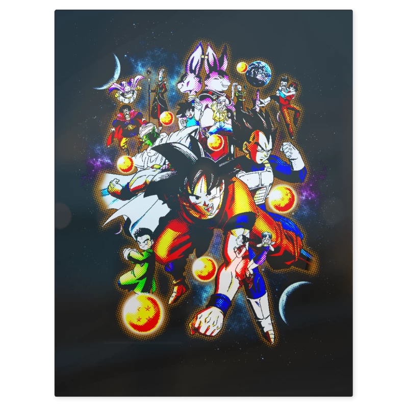 Goku and Friends – Print Metálico